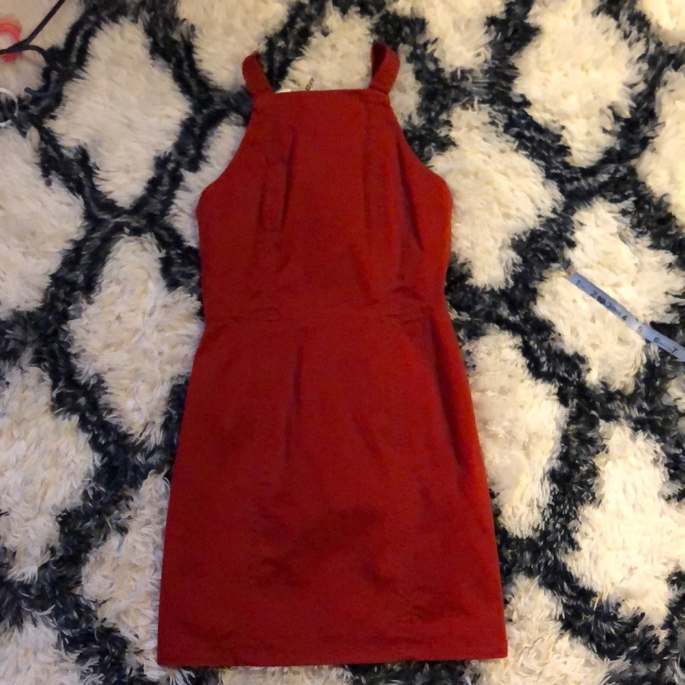 Zara Mini Dress Burnt Orange